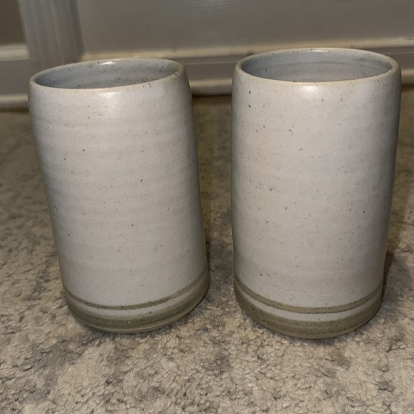 Whynot Pottery vases or glasses North Carolina signed - Picture 3 of 6